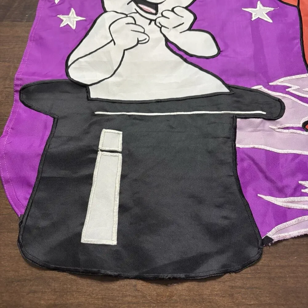 Vtg 90s Casper Ghost & Wendy Witch Trick or Treat Halloween Outdoor Flag Banner